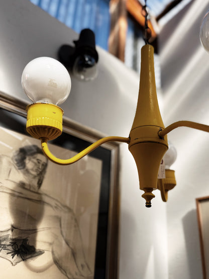 Sunny Yellow Chandelier