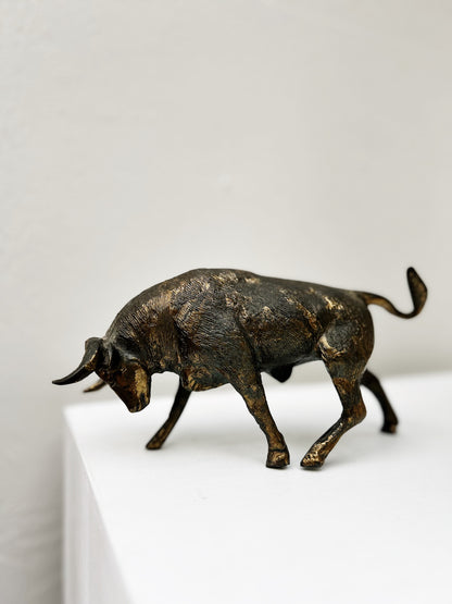 Mid Century Brass Bull