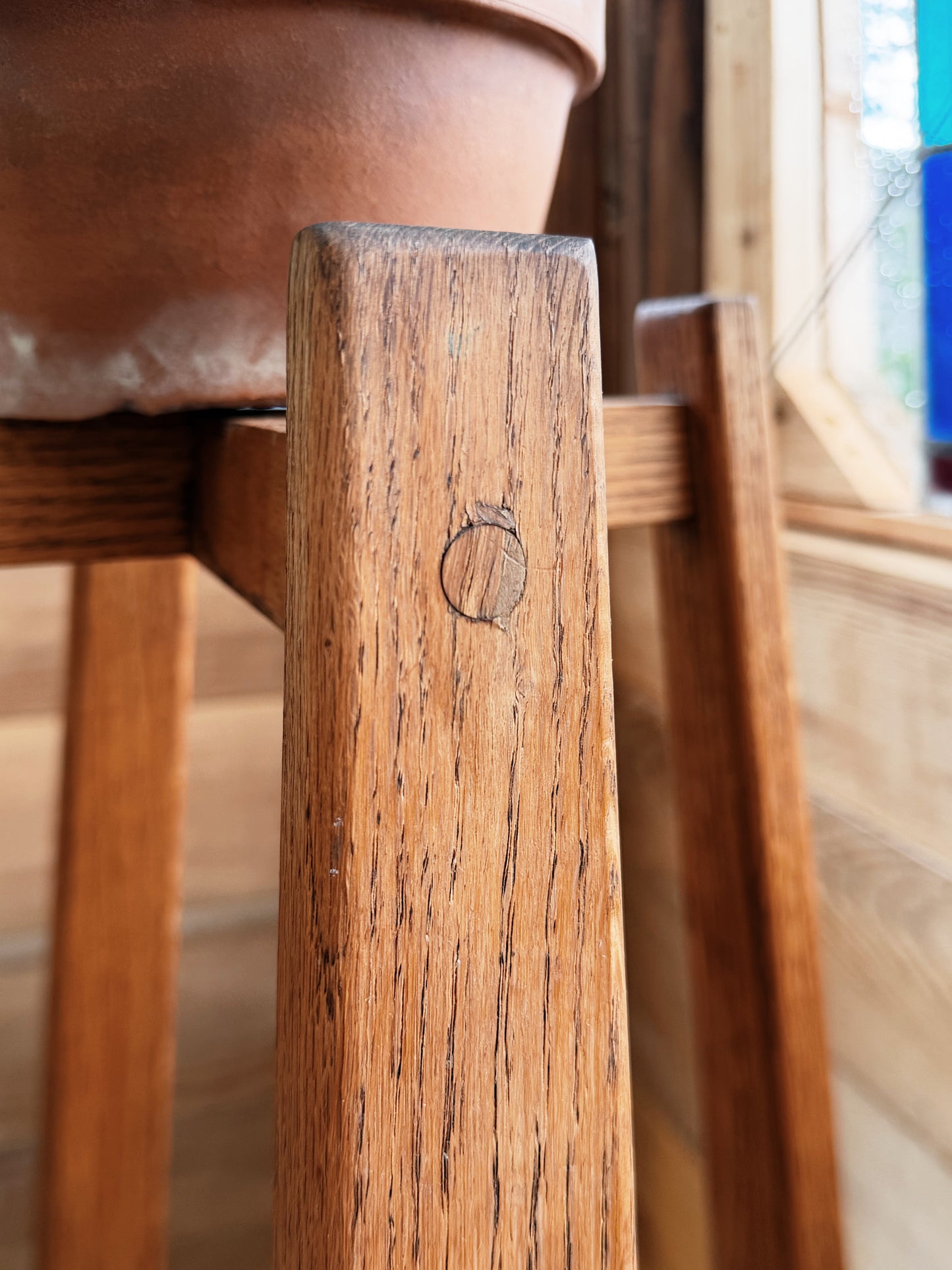 Vintage Tall Wood Stand