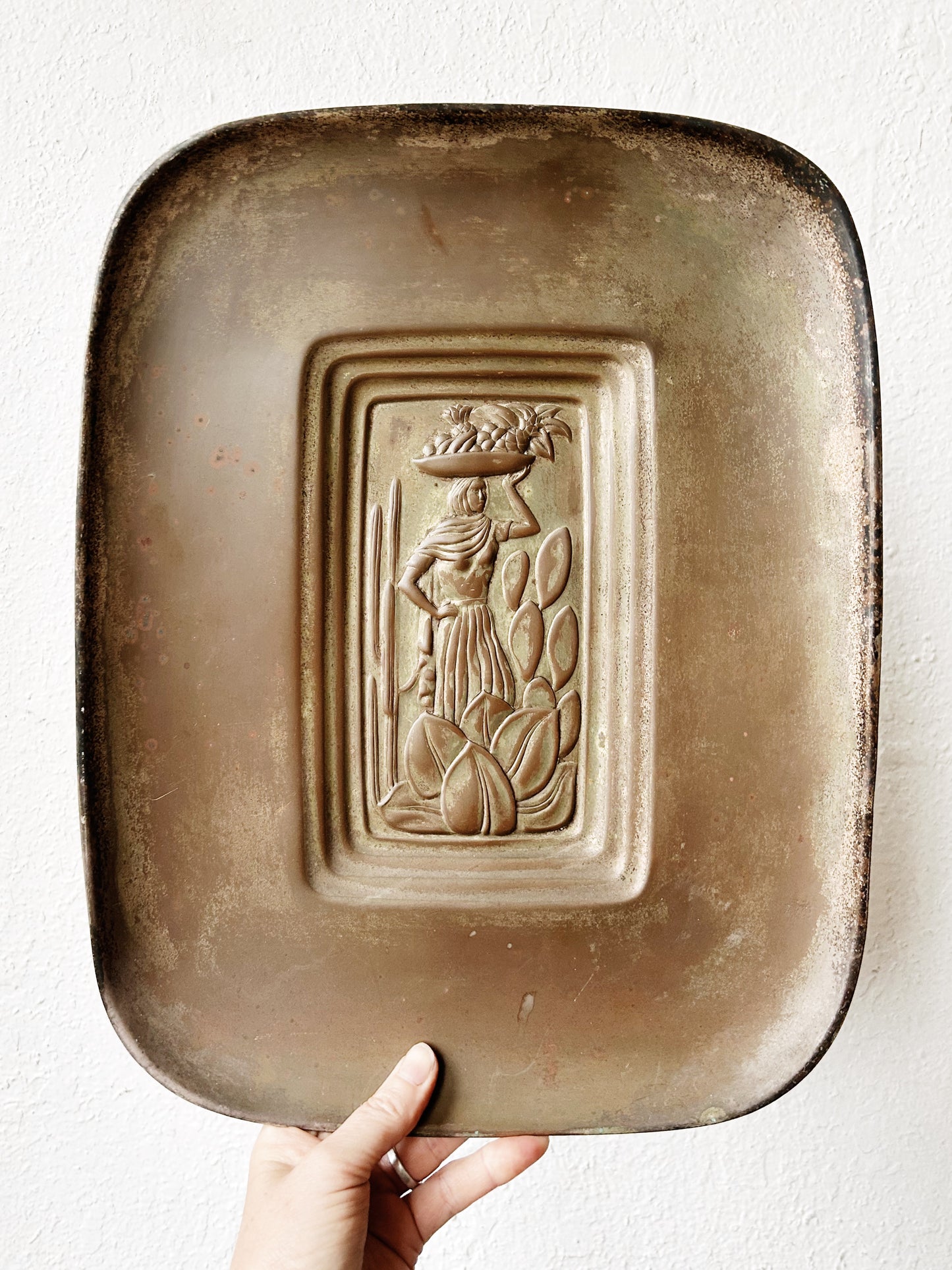 Antique Brass Tray