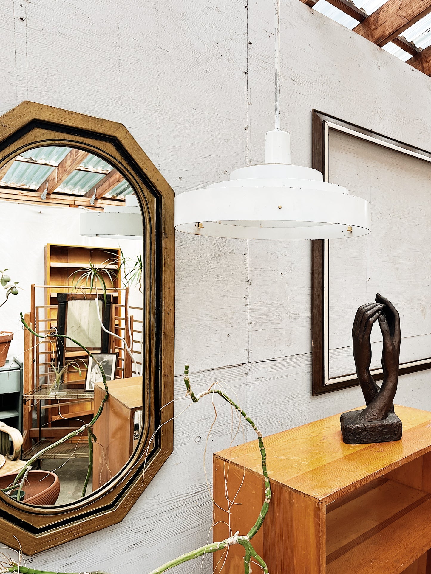 Vintage Kurt Versen Saturn Pendant Lamp