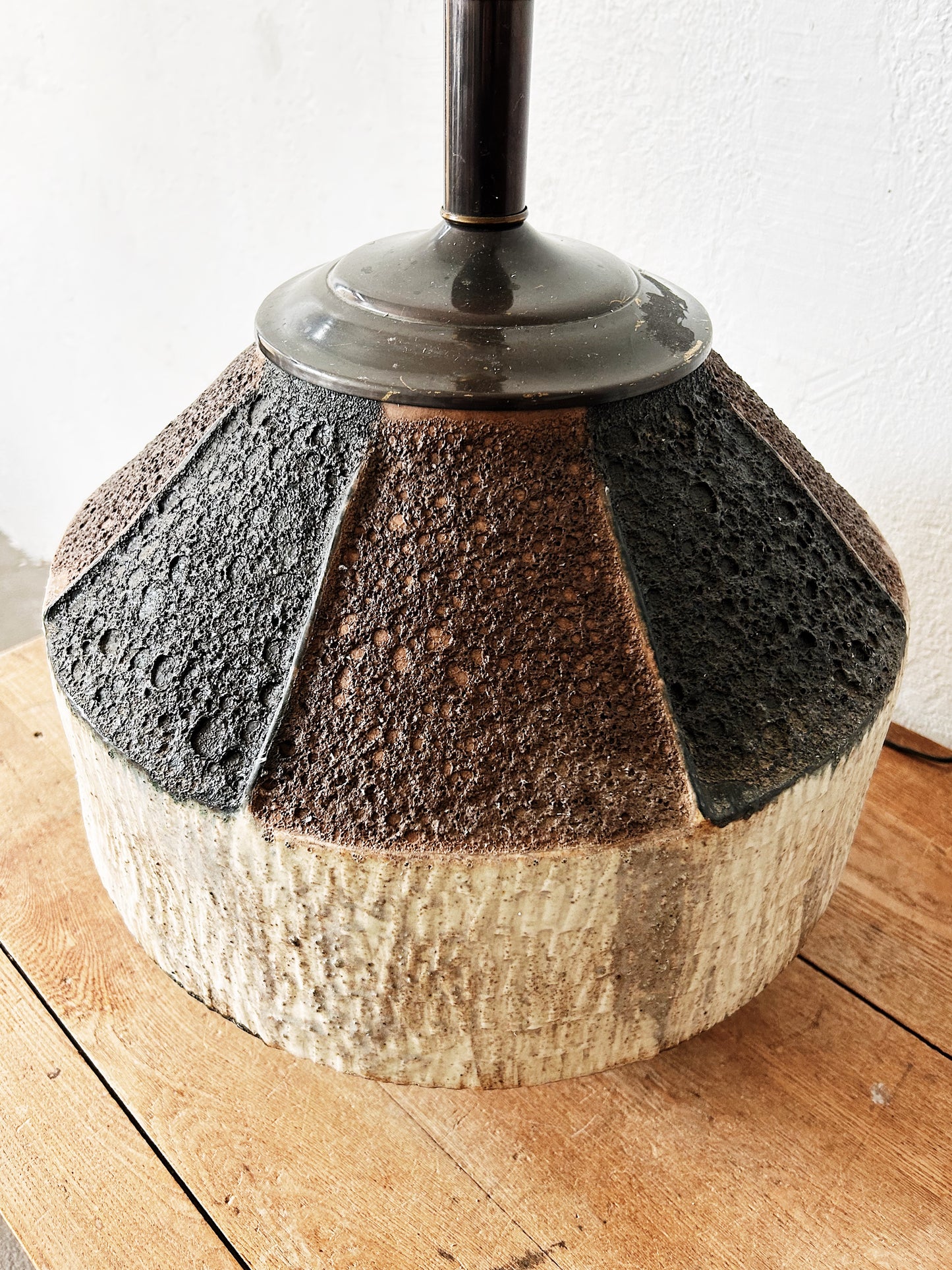 Large 1970s Brutalist Lamp