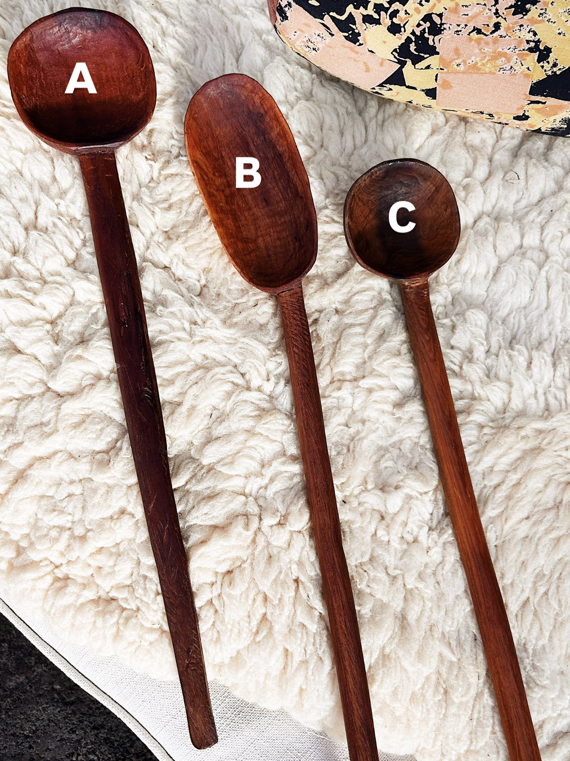 Oversized Primitive  Wood Ladle