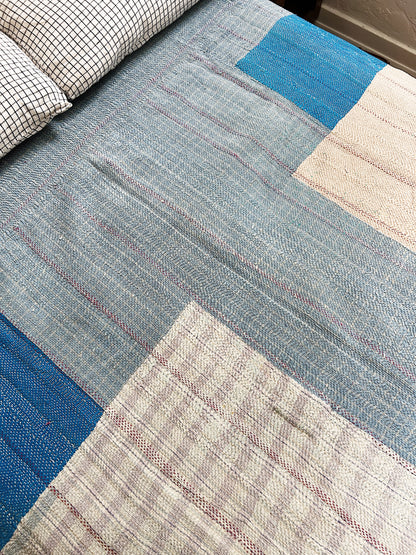 Vintage Large Patch Kantha Quilt