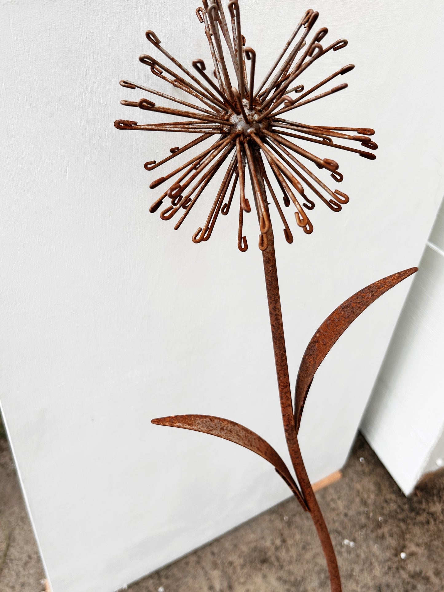 Vintage Metal Flower Sculpture