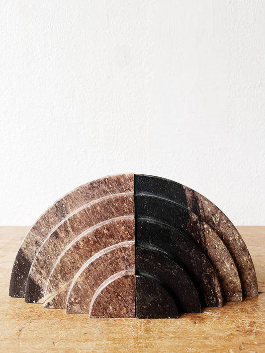 Vintage Marble Bookends