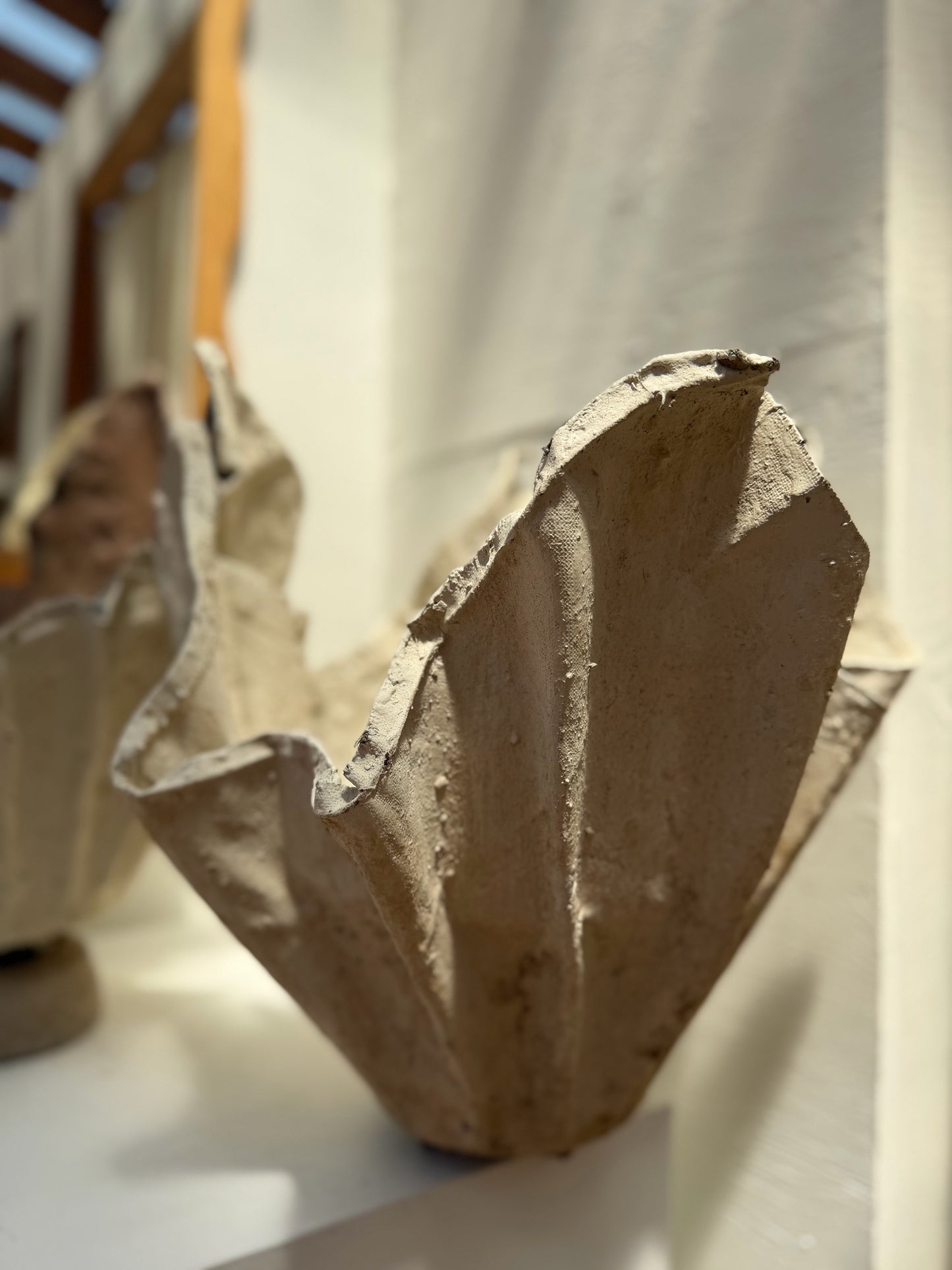 Vintage Plaster Mâché Planter
