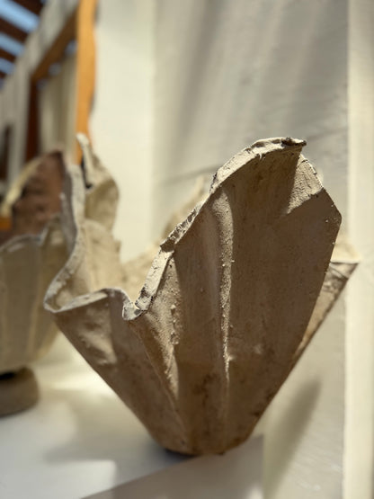 Vintage Plaster Mâché Planter
