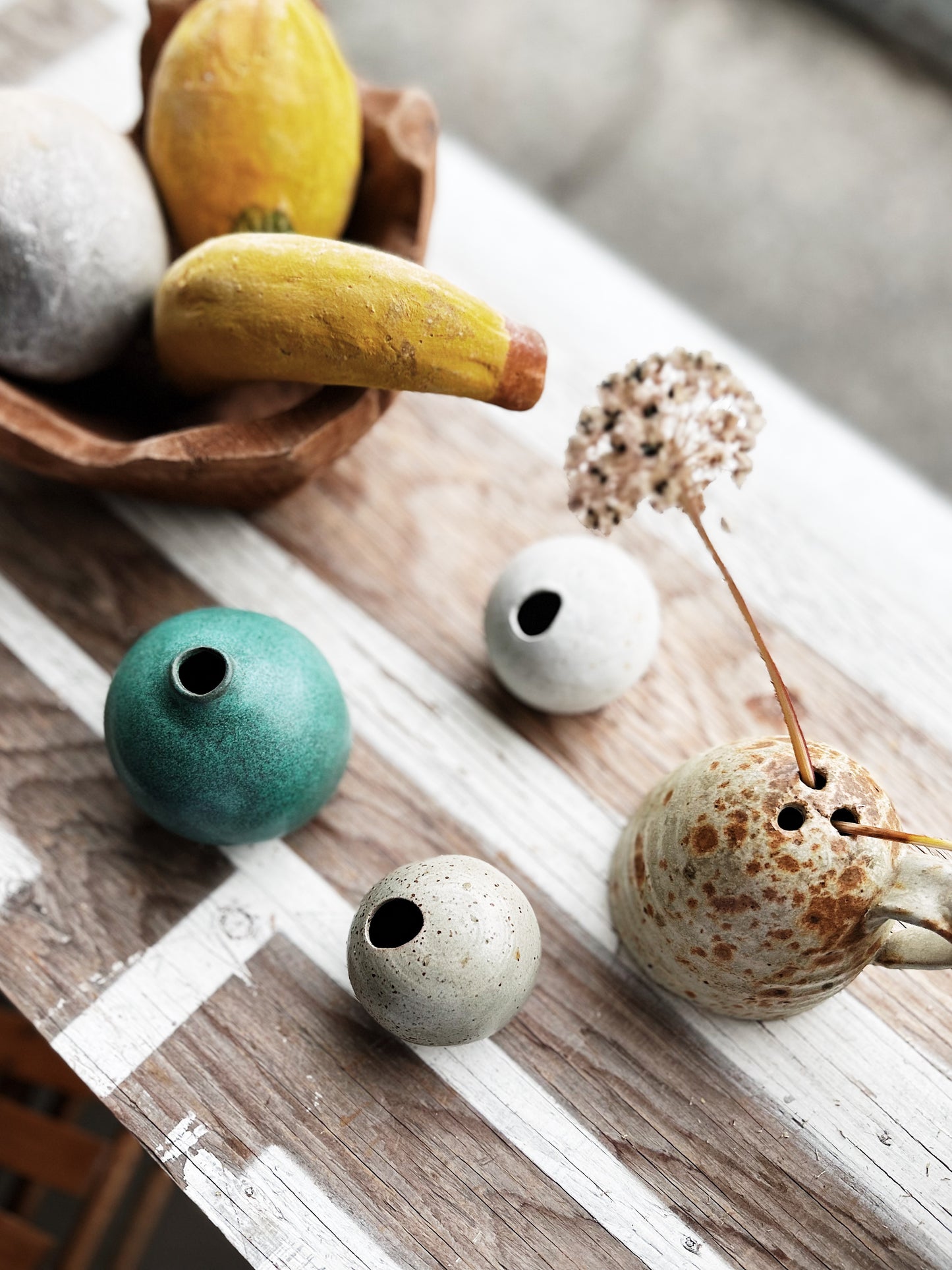 Japanese Miya Pebble Vase