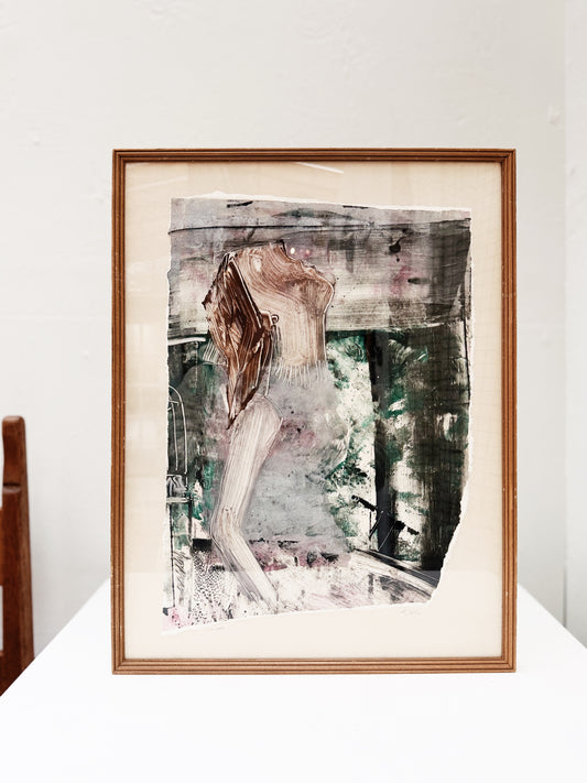 Original Scratch Painting 'In Awe'