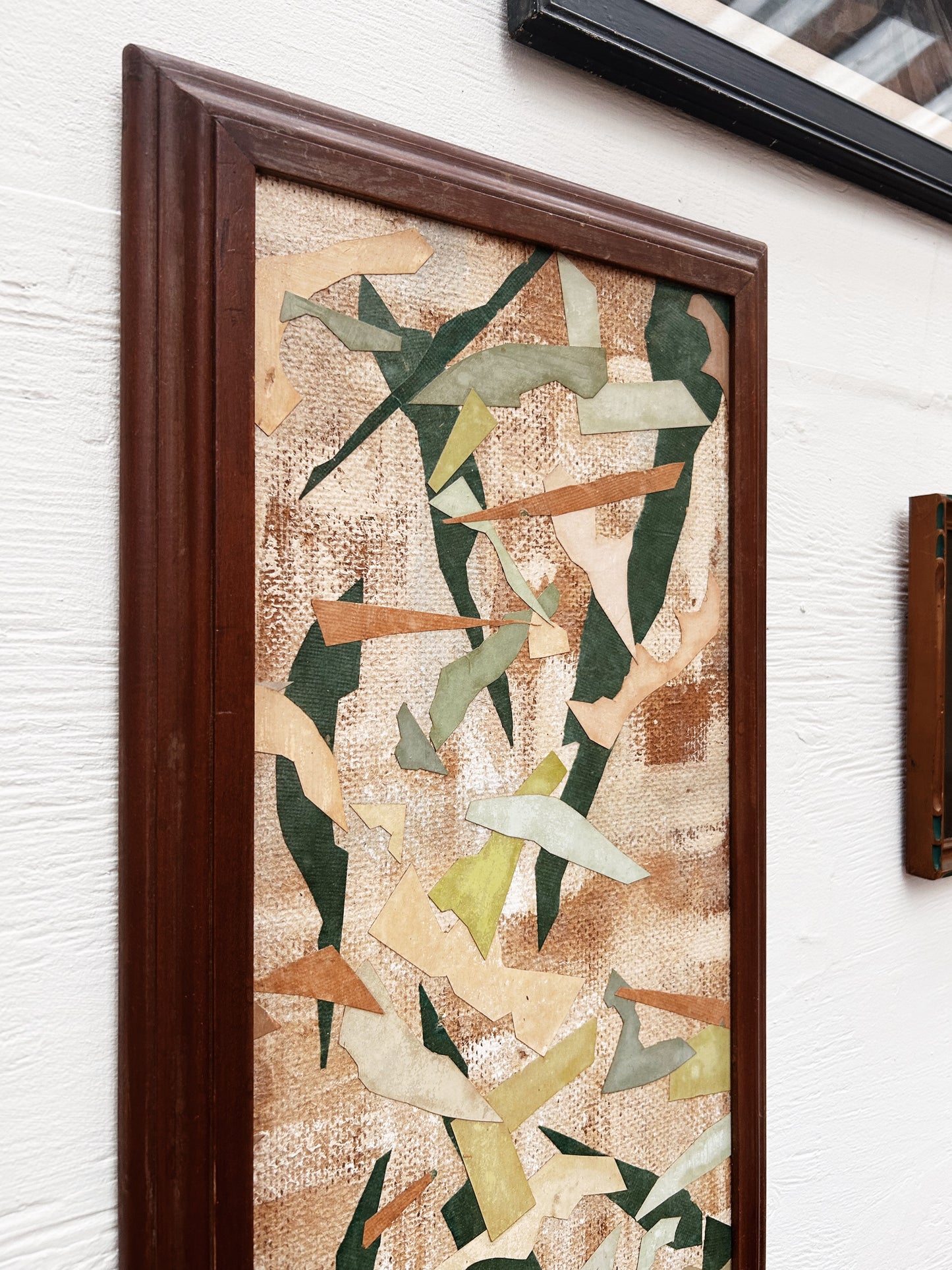 Original Mid Century Woody Tallman Mixed Media Collage