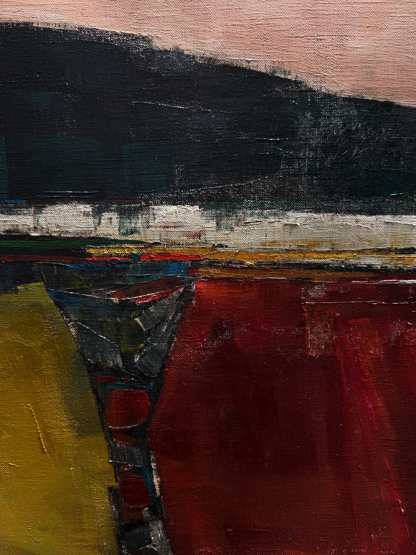Original Abstract Painting on Linen