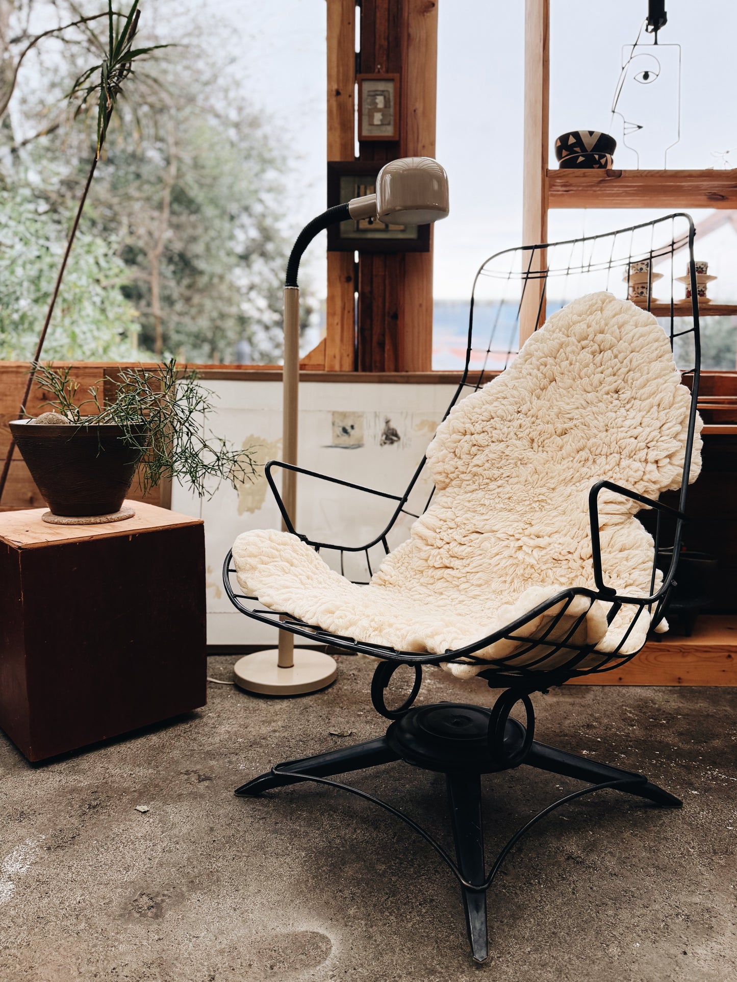 Vintage Homecrest High Back Rocker Chair