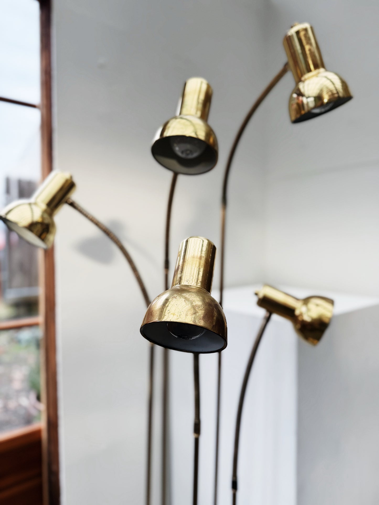 Mid Century Goose Neck Cluster Lamp