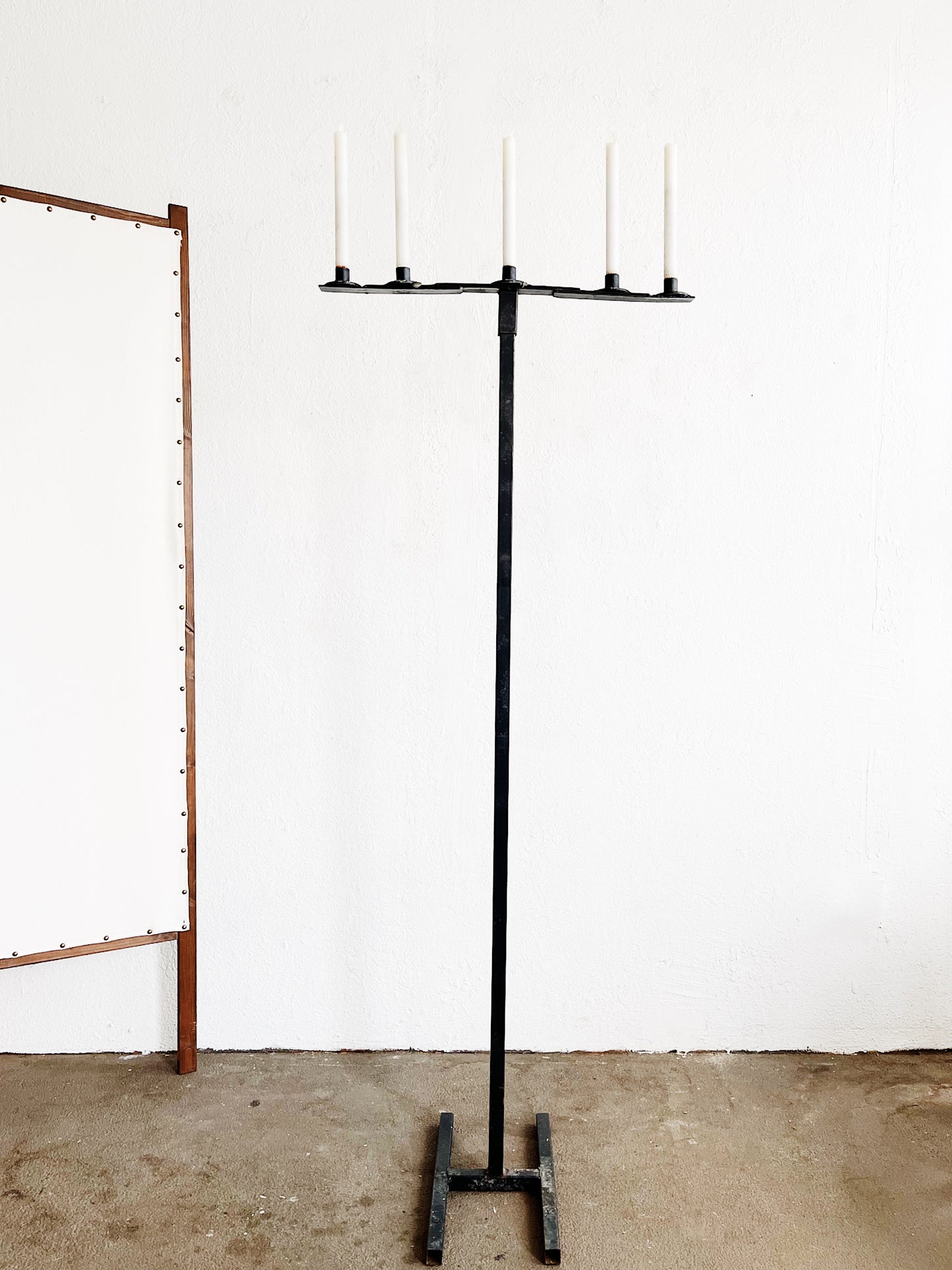 Handmade Metal Floor Candelabra