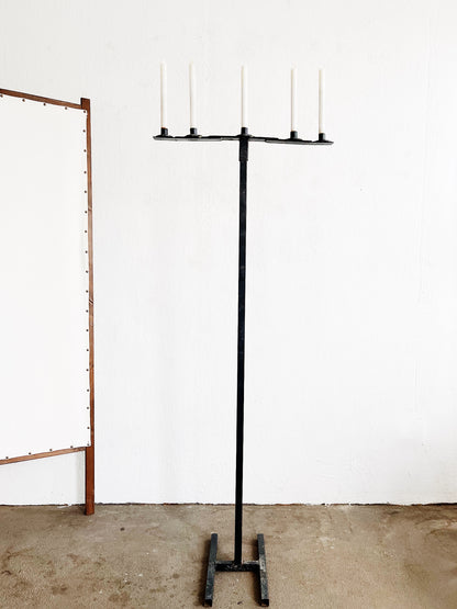 Handmade Metal Floor Candelabra
