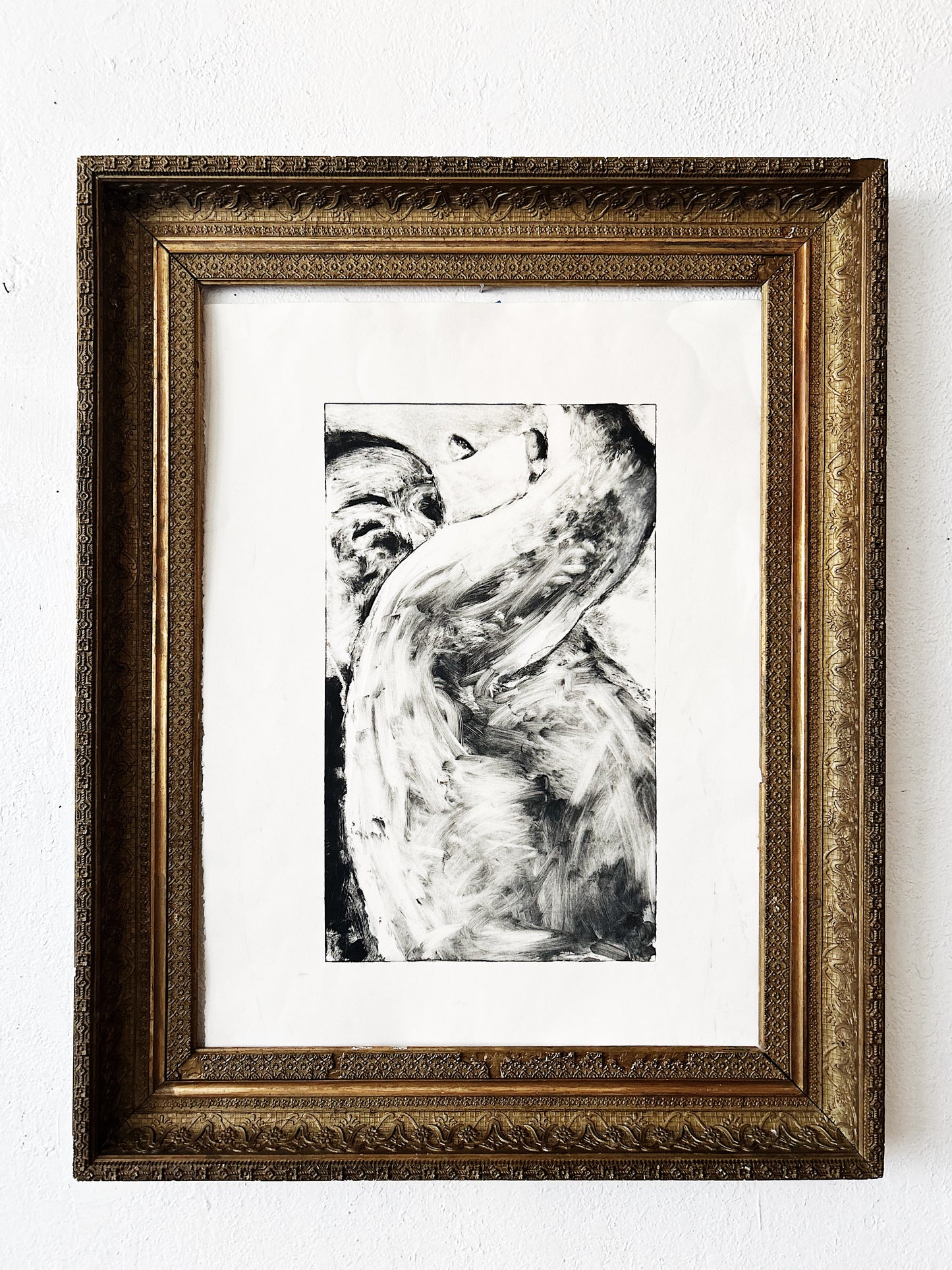 Large Antique Gesso Frame