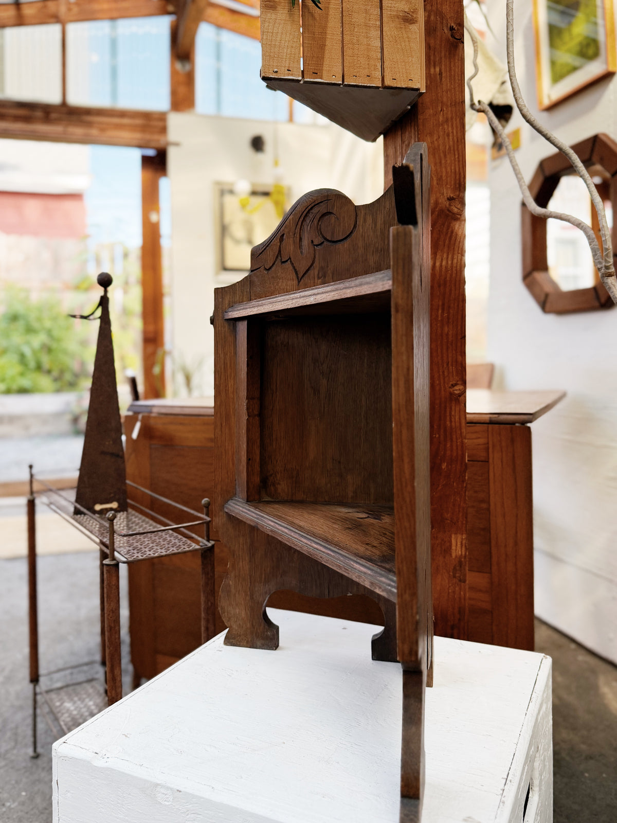 Eastlake Era Corner Hutch