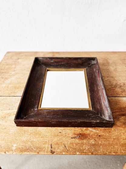 Antique Wood Mirror