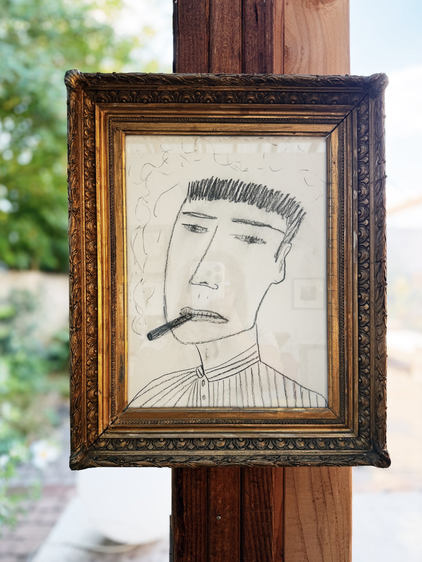 Vintage Charcoal Sketch