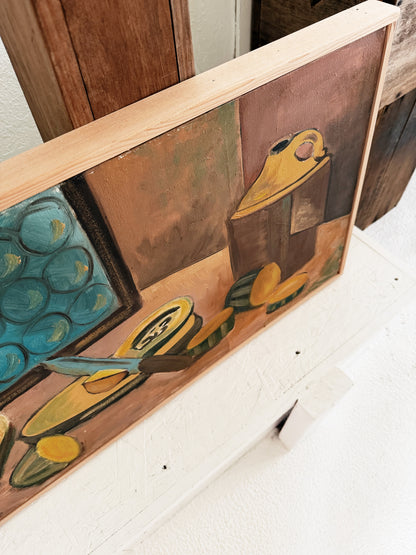 Large Vintage Still Life Painting