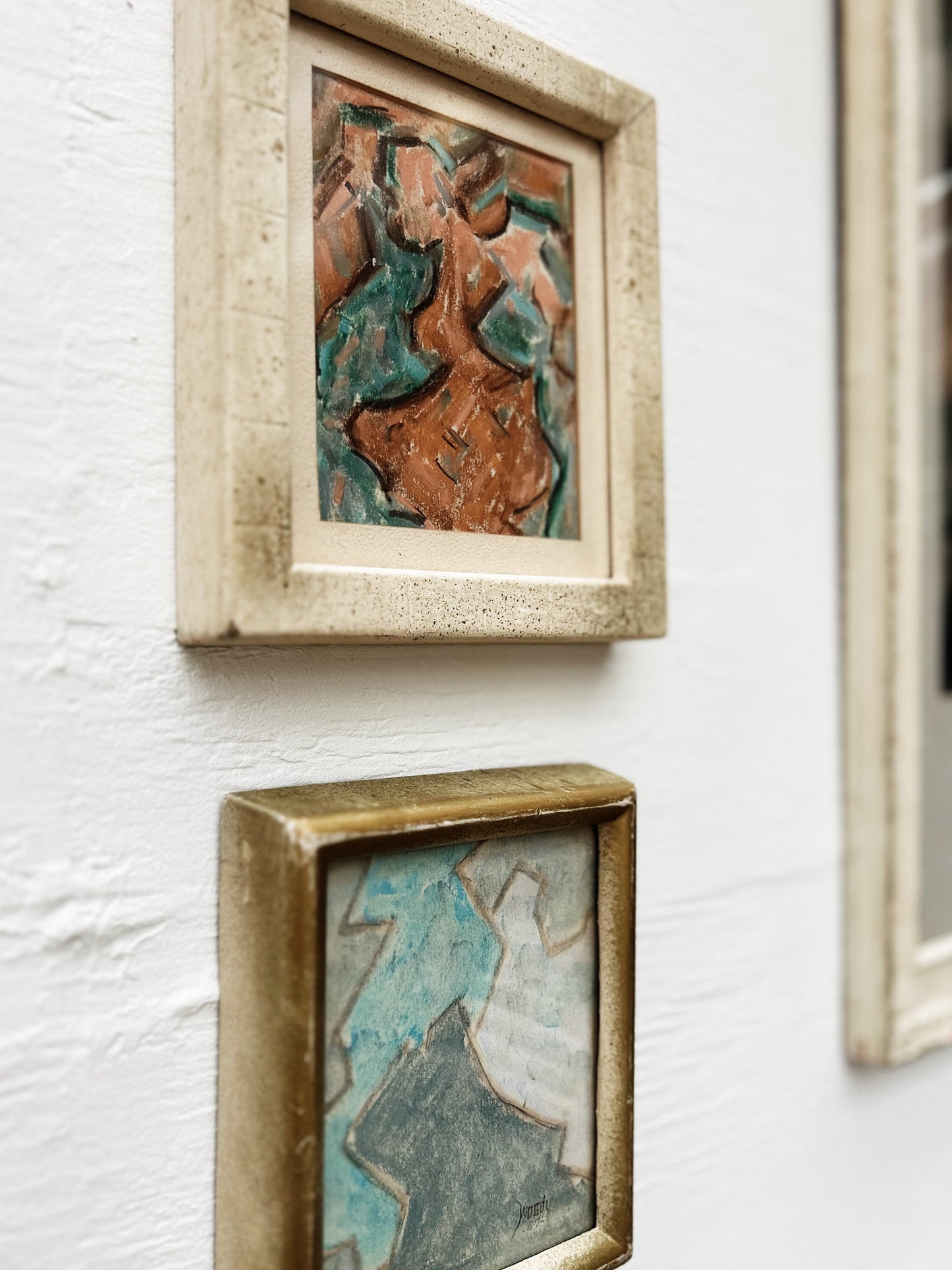 Original Mid Century Woody Tallman Mini Paintings