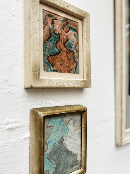 Original Mid Century Woody Tallman Mini Paintings