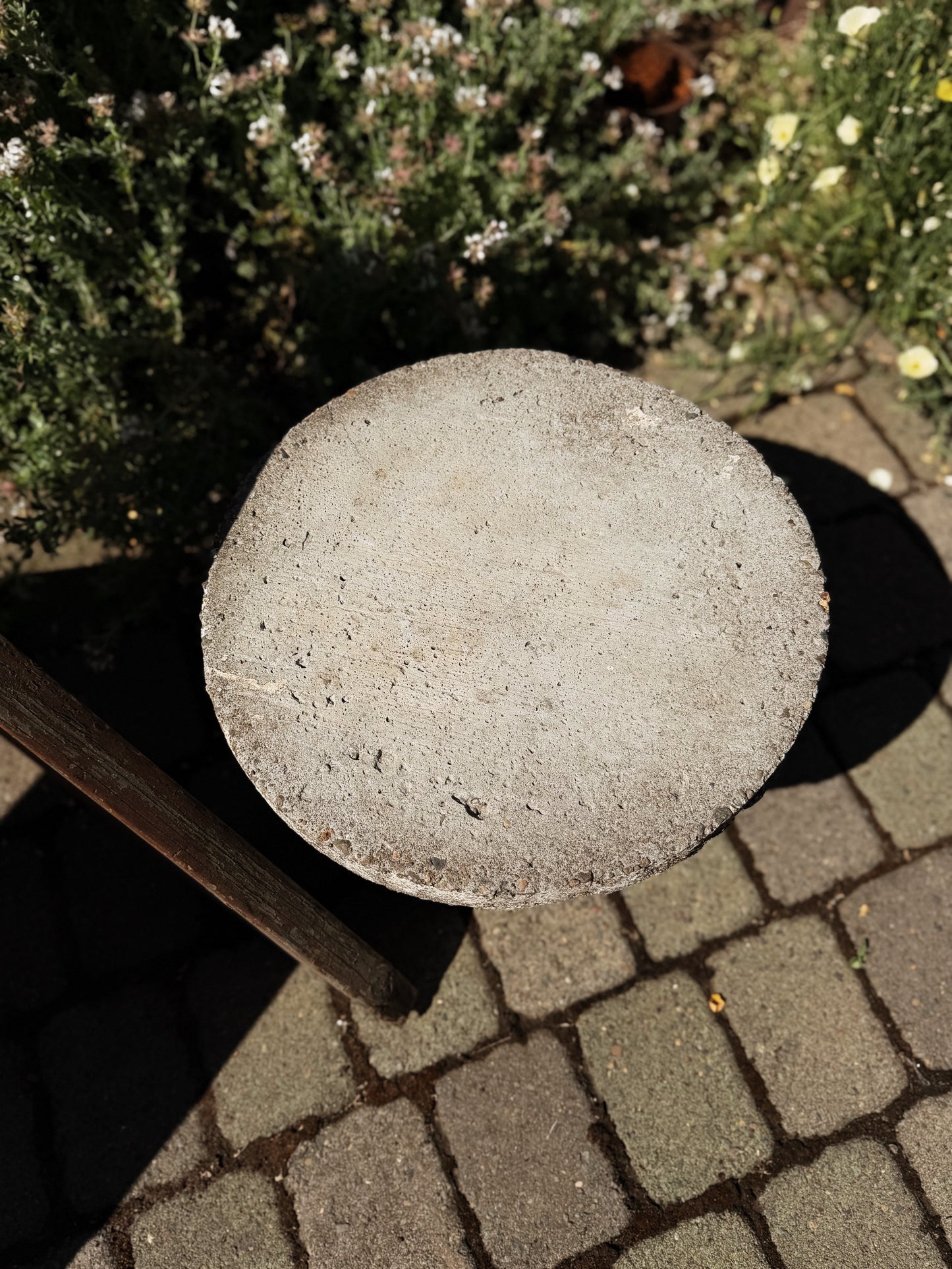 Antique Cement Pedestal Table
