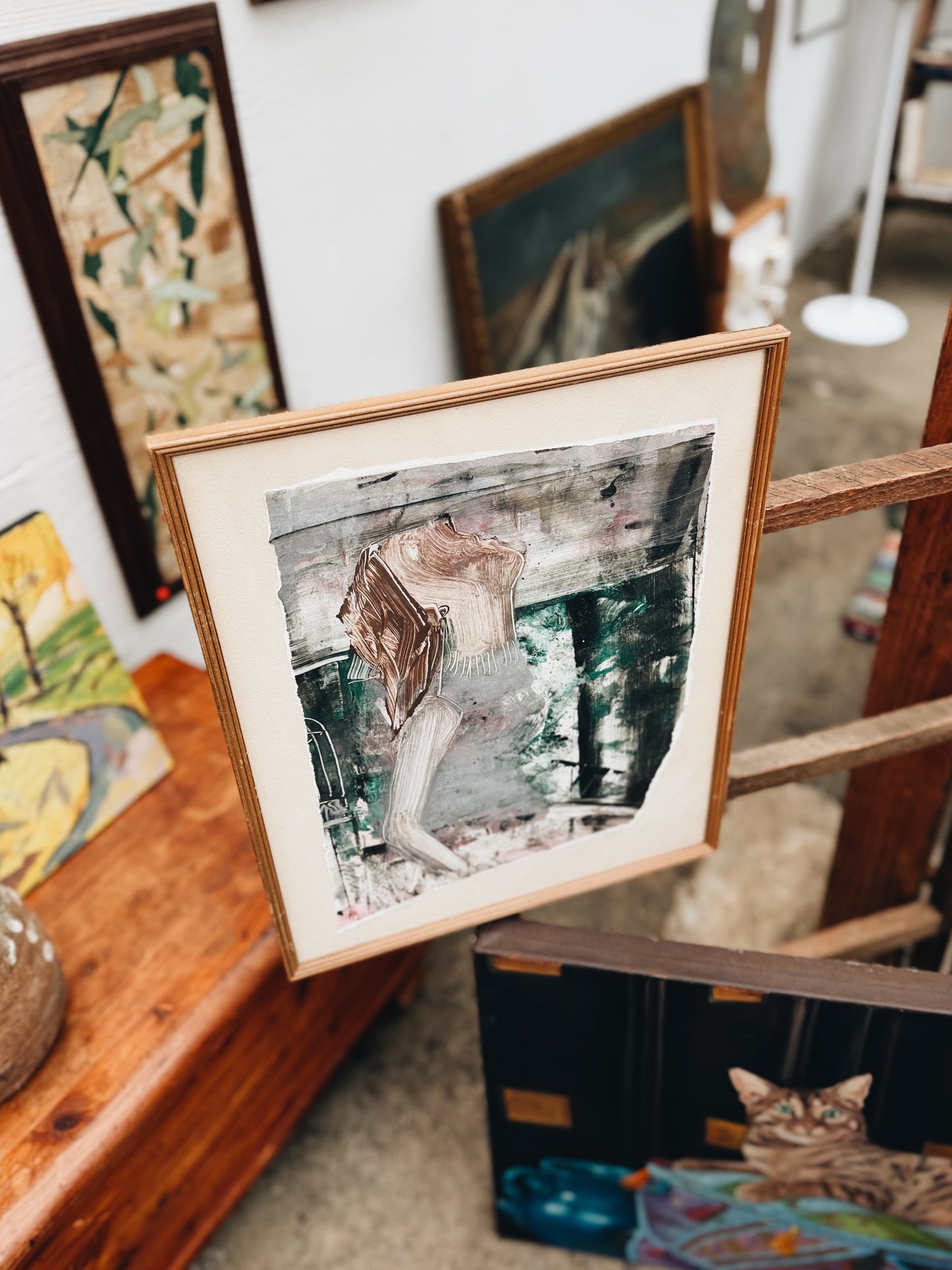 Original Scratch Painting 'In Awe'