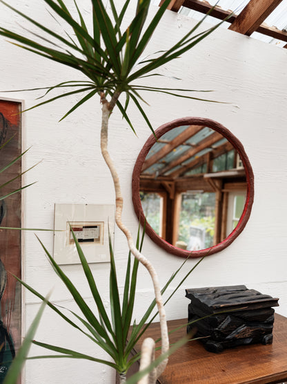 Plaster Circular Mirror