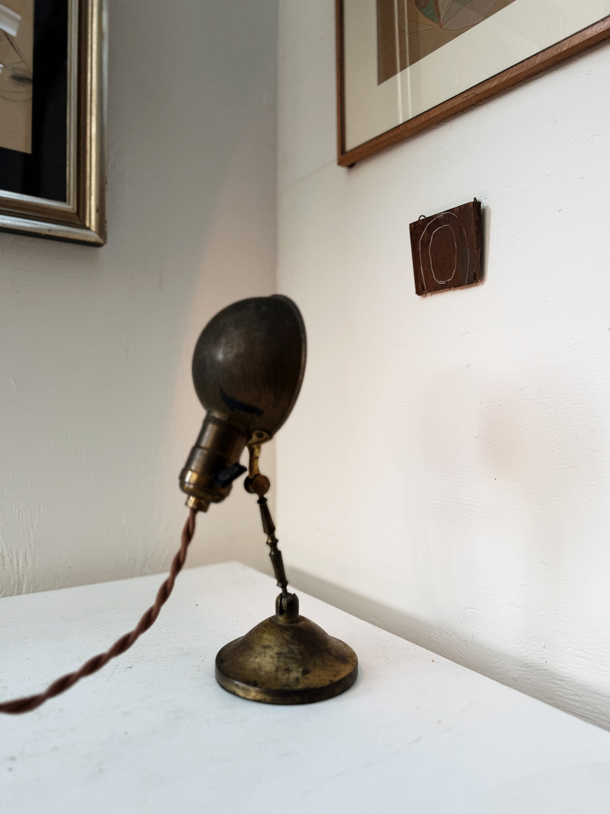 Antique Magnalux Brass Lamp