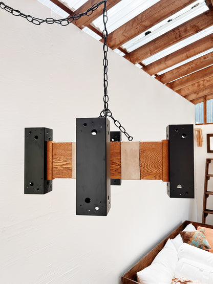 Vintage Brutalist Chandelier