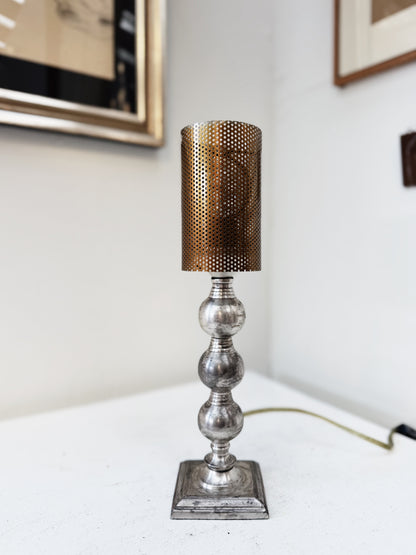 Vintage Nickel Lamp