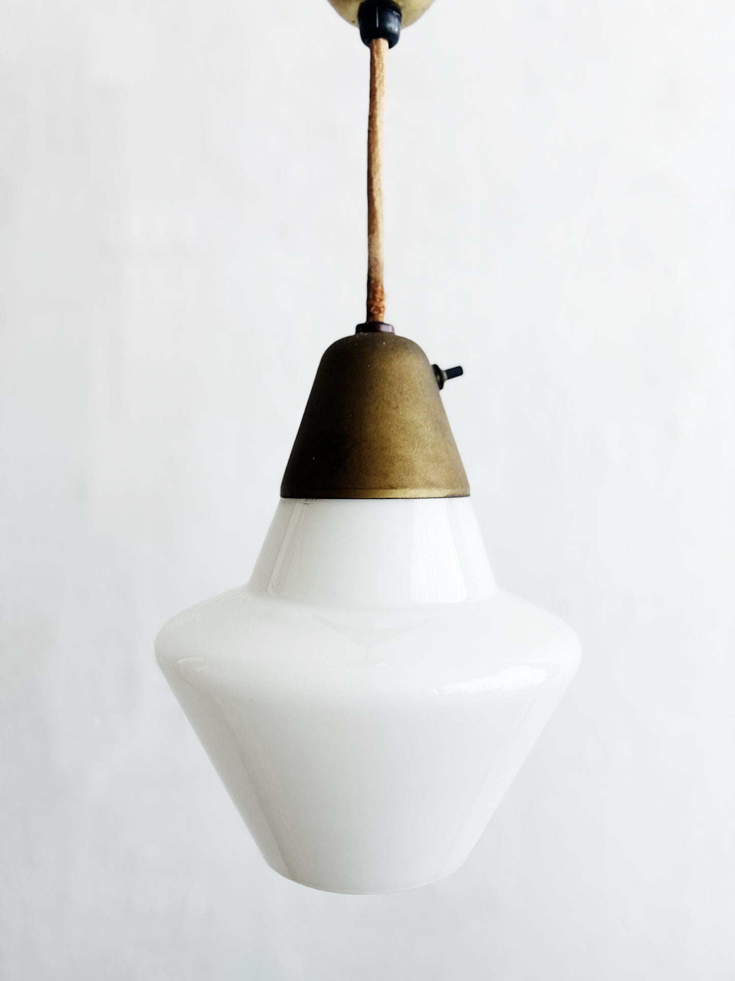 Mid Century Pendant Lamp with Pulley