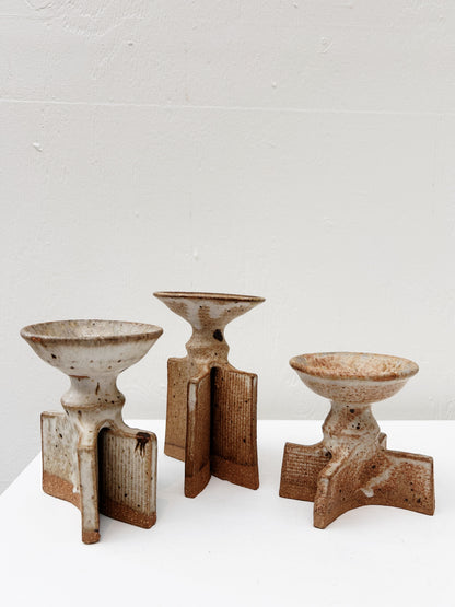 Vintage Brutalist Candlesticks