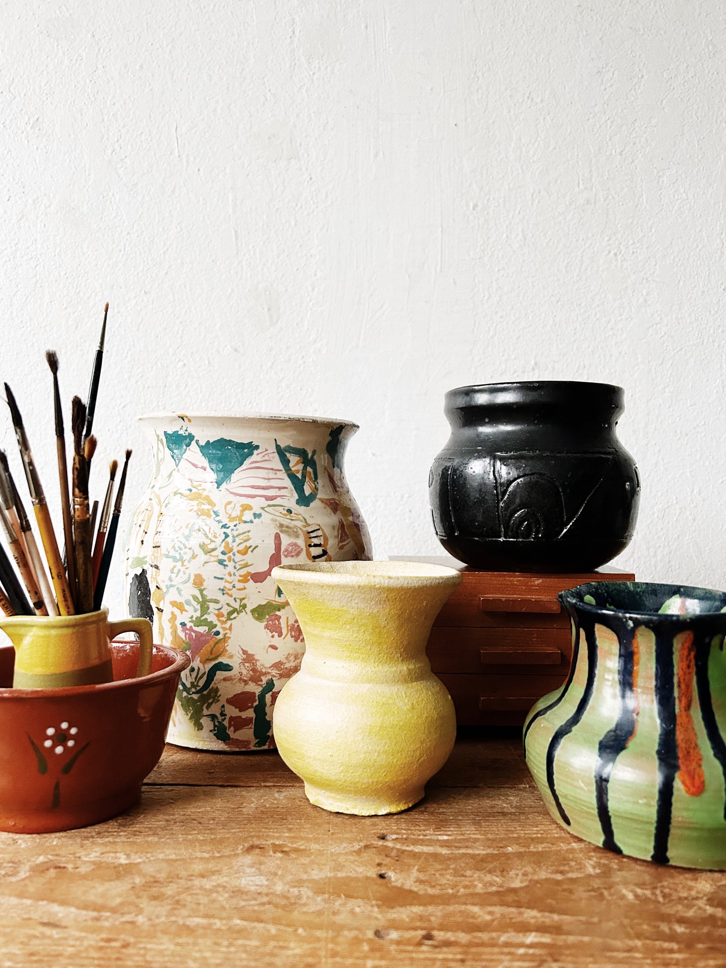 Handmade Black Clay Pot