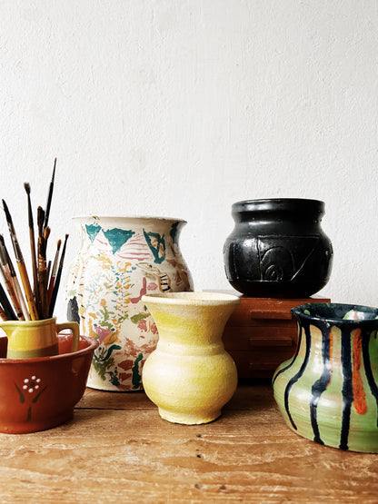 Handmade Black Clay Pot
