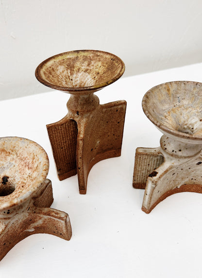 Vintage Brutalist Candlesticks