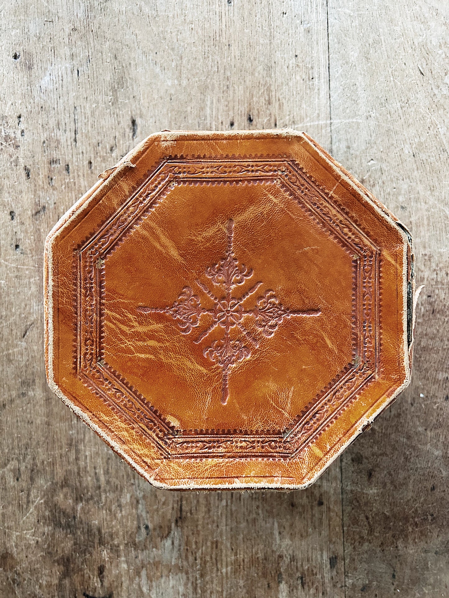 Vintage Embossed Leather Box