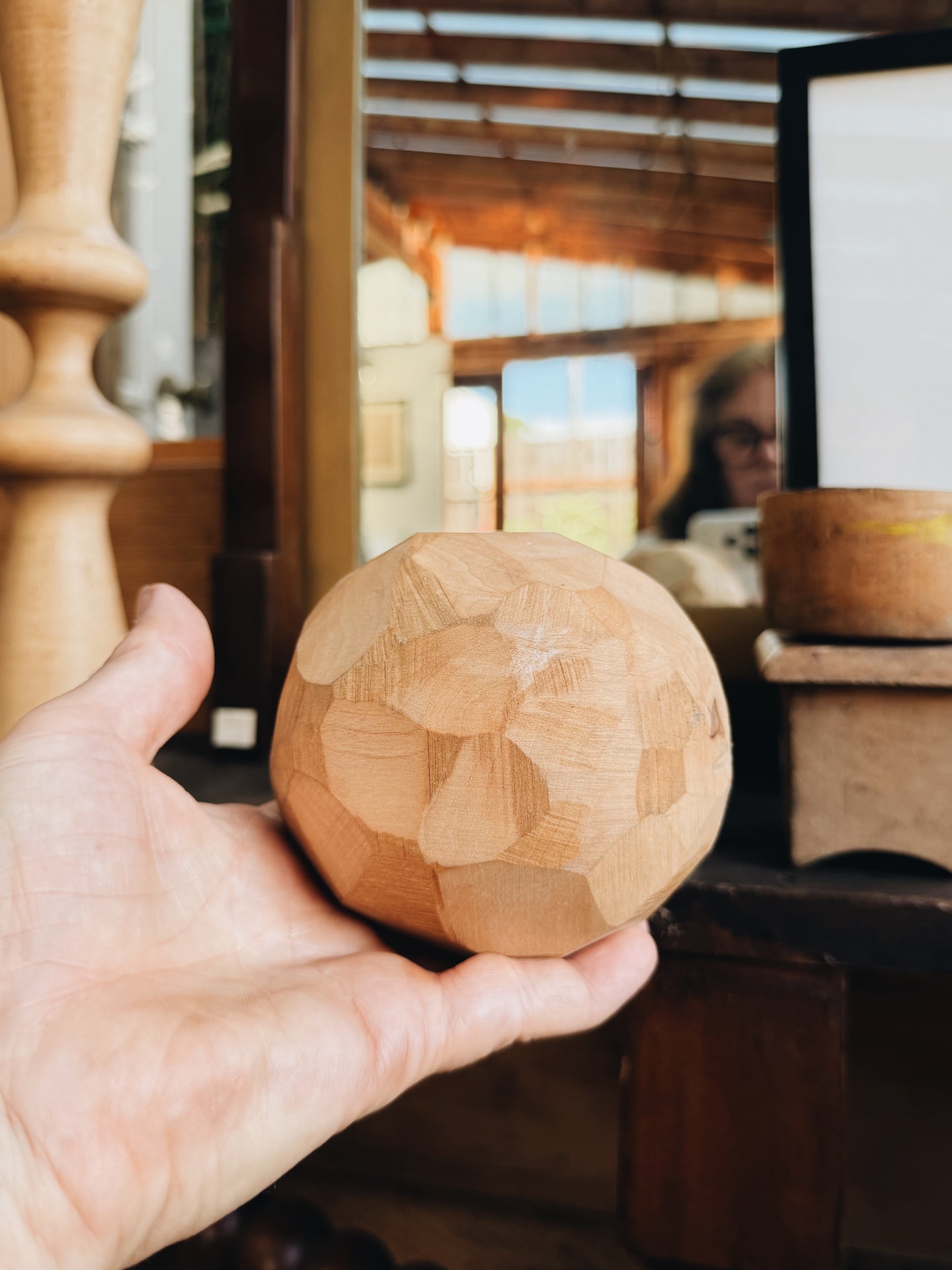 Carved Wood Folk Art Sculpture