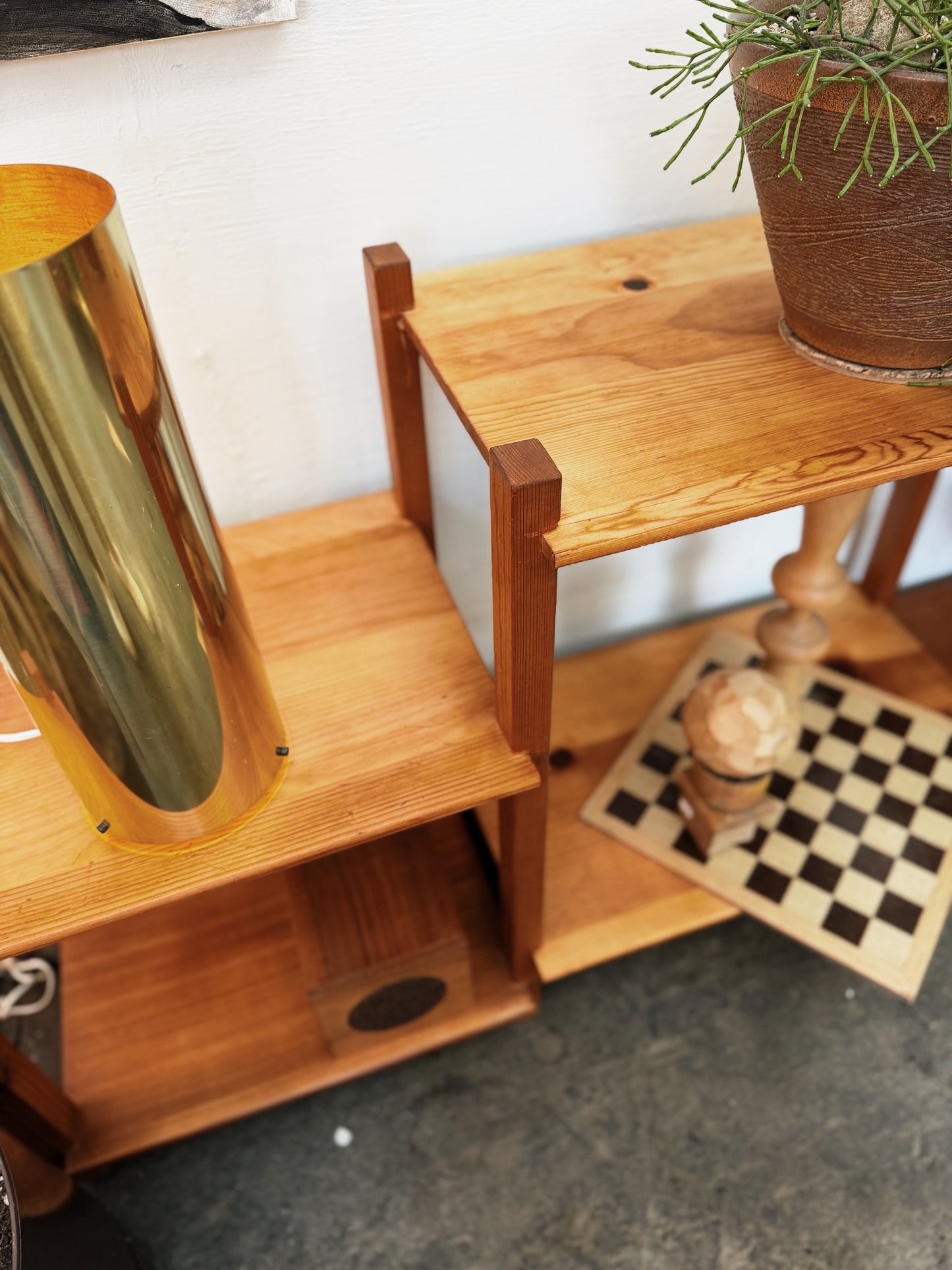 Handmade Low Wood Shelf