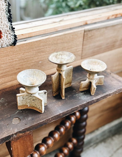 Vintage Brutalist Candlesticks