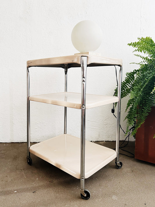 Mid Century Industrial Metal Cart