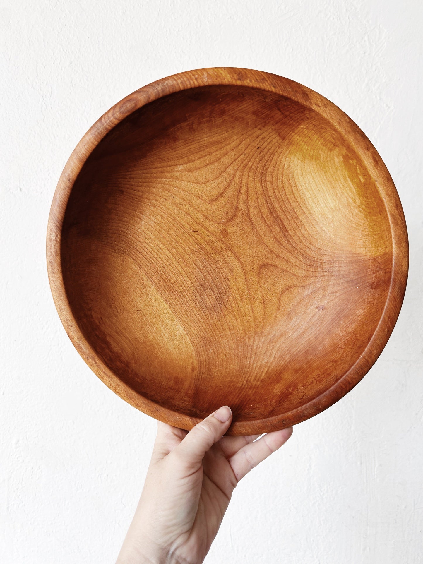 Vintage Footed Wood Bowl