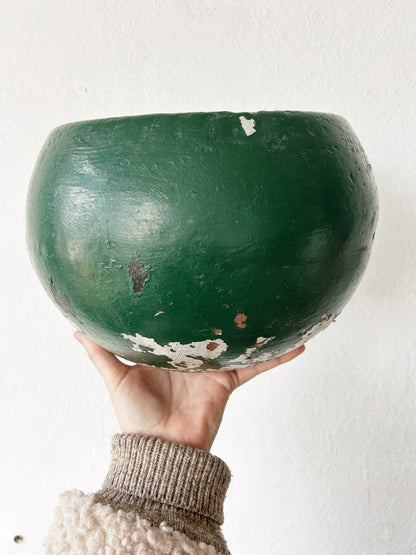 Vintage Painted Terra Cotta Pot