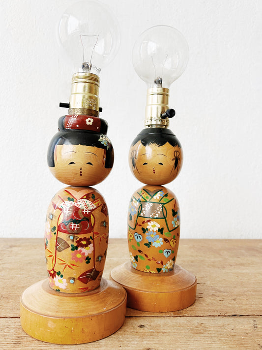 1940’s Kokeshi Doll Lamp