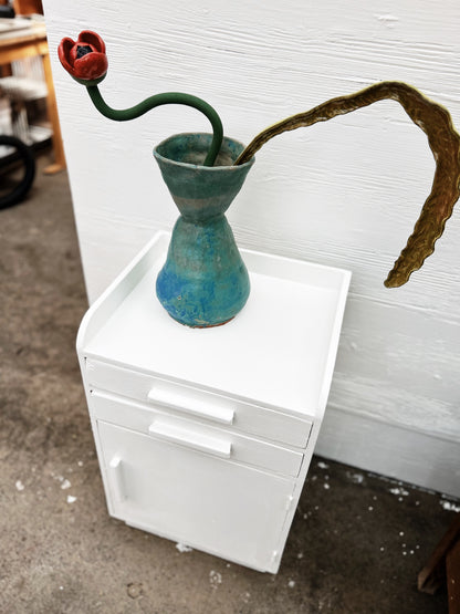 Vintage Painted Wood Cabinet