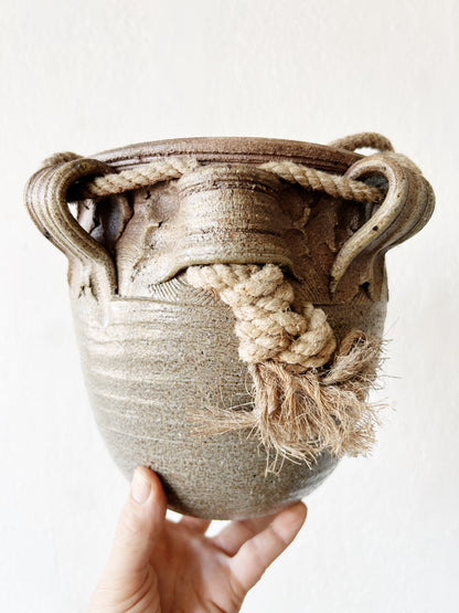 Vintage Hanging Ceramic Planter