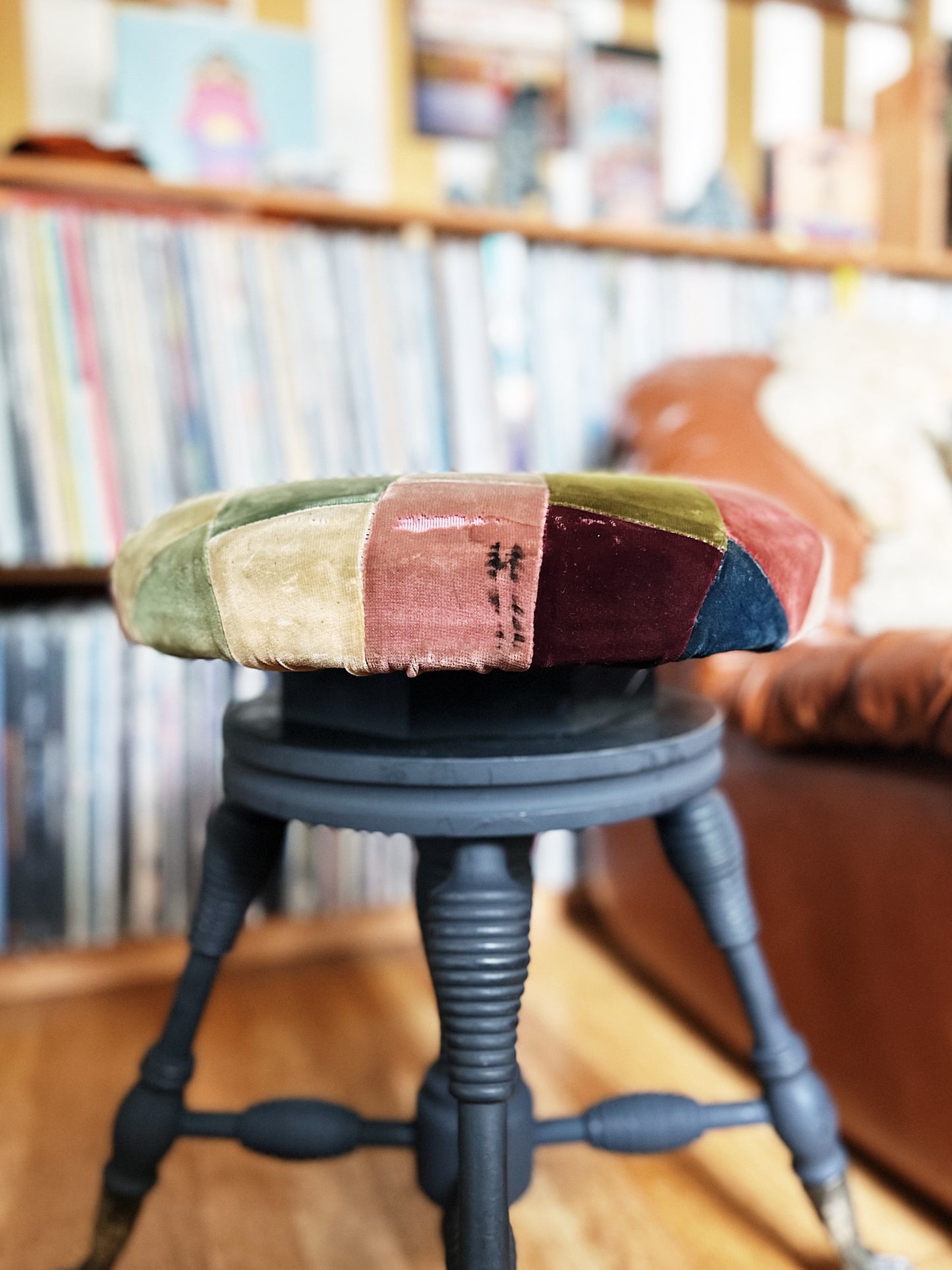 Antique Ball and Claw Spindle Stool