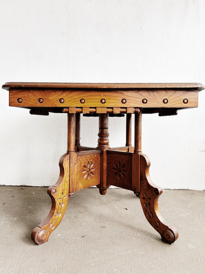 Early 1900’s Eastlake Parlor Table